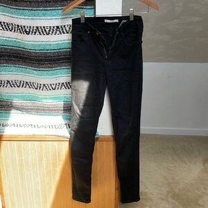 Levi's 721 high rise skinny jeans - black, size 25